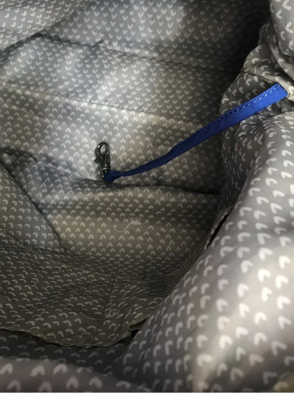 Kipling Martina Handbag Sailor Blue Crinkle Nylon Tote